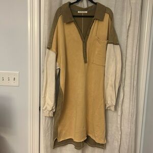 Free People heavy knit sweater dress